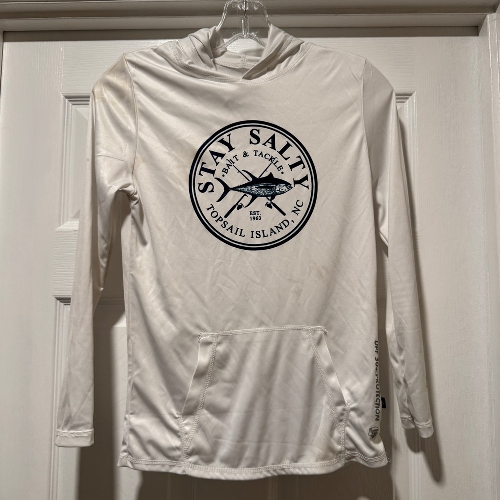BANANA BOAT | Kid's UPF 50+ hooded rashguard from Topsail Island, NC size XL/8